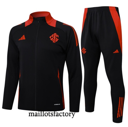 Grossiste Veste Survetement SC Internacional 2025/26 Noir/Rouge