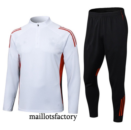 Soldes Survetement Bayern Munich 2025/26 Blanc/Noir/Rouge