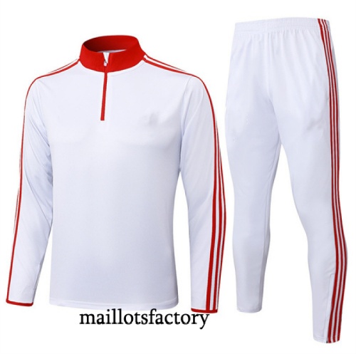 Grossiste Survetement Bayern Munich 2025/26 Blanc/Rouge