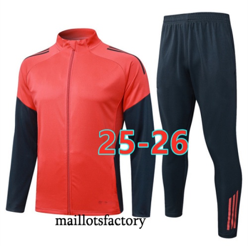 Achetez Veste Survetement Bayern Munich 2025/26 Orange/Rouge/Noir