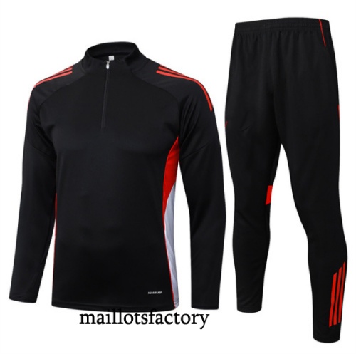 Grossiste Survetement Bayern Munich 2025/26 Noir/Rouge
