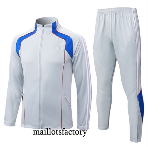 Grossiste Veste Survetement Bayern Munich 2025/26 Gris/Bleu