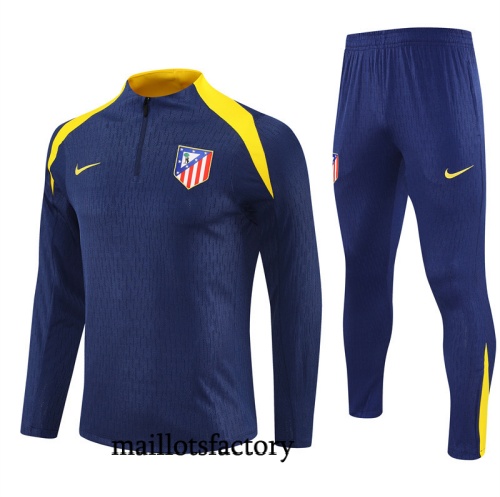 Grossiste Survetement Atletico Madrid 2025/26 Bleu Marine/Jaune