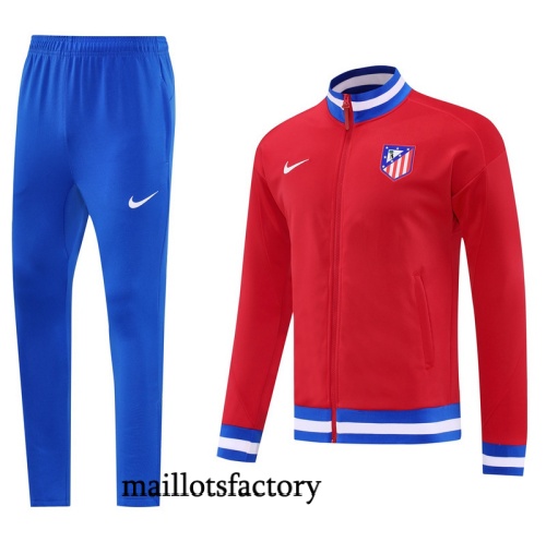 Site Veste Survetement Atletico Madrid 2025/26 Rouge/Bleu