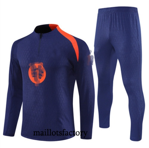 Achetez Survetement Barcelone 2025/26 Bleu Marine/Orange