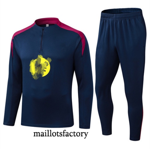 Achat Survetement Barcelone 2025/26 Bleu Marine/Rouge