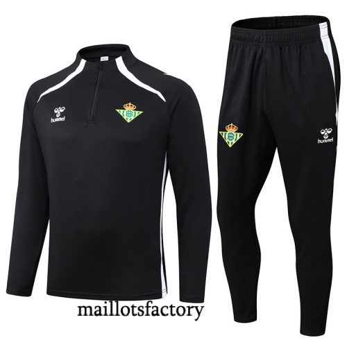 Soldes Survetement Real Betis 2025/26 Noir/Blanc