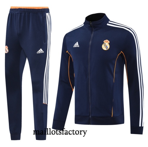 Site Veste Survetement Real Madrid 2025/26 Bleu Marine/Blanc/Jaune