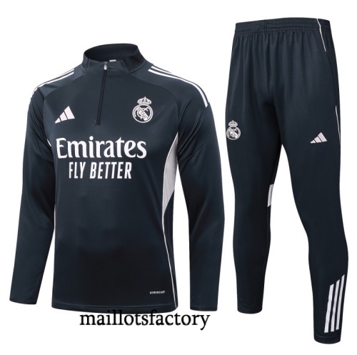 Soldes Survetement Real Madrid 2025/26 Noir/Rose