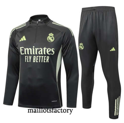 Achat Survetement Real Madrid 2025/26 Gris foncé/Vert