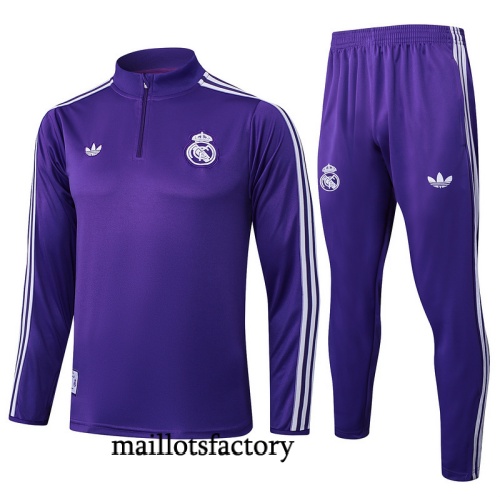 Site Survetement Real Madrid 2025/26 violet/Blanc