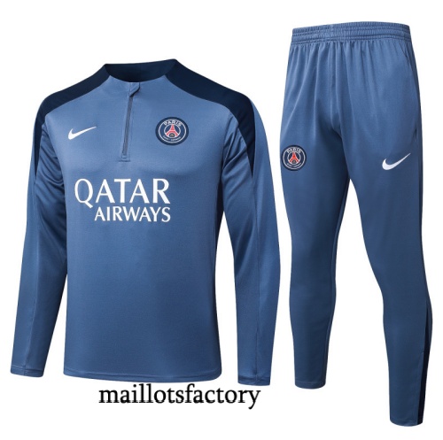 Achetez Survetement Paris PSG 2025/26 Gris/Noir