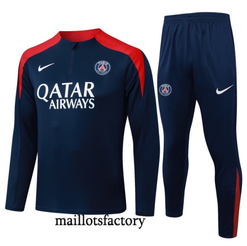 Achat Survetement PSG 2025/26 Bleu Marine/Rouge