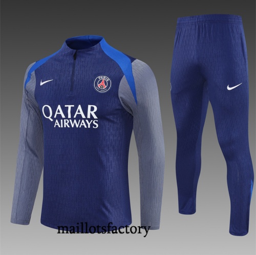 Soldes Survetement PSG 2025/26 Bleu Marine/Gris