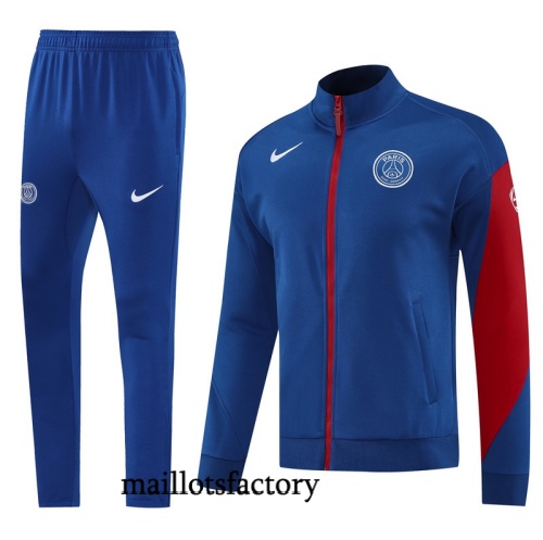 Achetez Veste Survetement PSG 2025/26 Bleu/Rouge