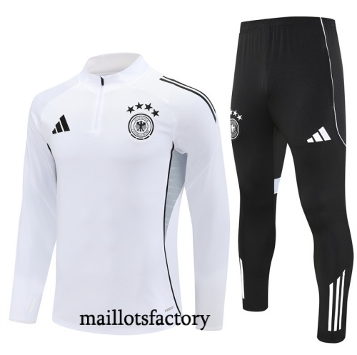 Achat Survetement Allemagne 2025/26 Blanc/Noir