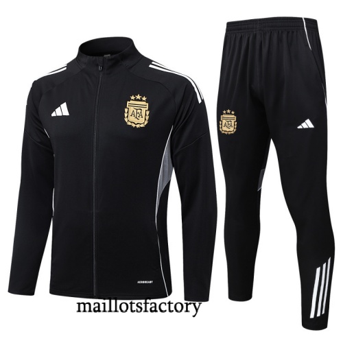 Site Veste Survetement Argentine 2025/26 Noir/Blanc