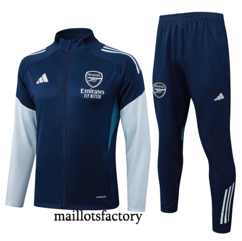 Site Veste Survetement Arsenal 2025/26 Bleu Marine/bleu ciel