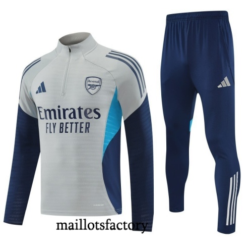 Soldes Survetement Arsenal 2025/26 Gris/Bleu Marine/bleu/Bleu
