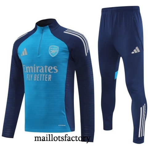 Grossiste Survetement Arsenal 2025/26 bleu ciel/Bleu Marine