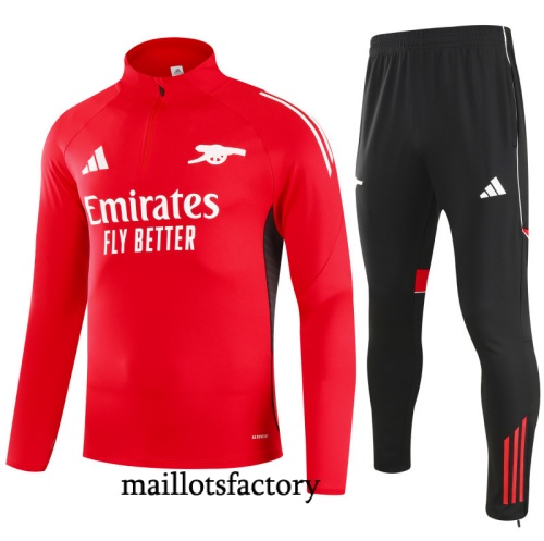 Achat Survetement Arsenal 2025/26 Rouge/Noir/Blanc