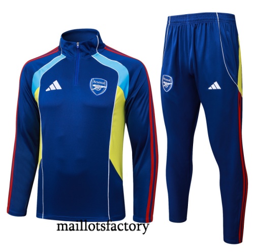 Achetez Survetement Arsenal 2025/26 Bleu/Jaune/Rouge