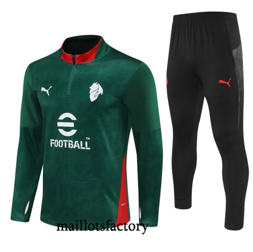 Achetez Survetement AC Milan 2025/26 Vert/Noir/Rouge