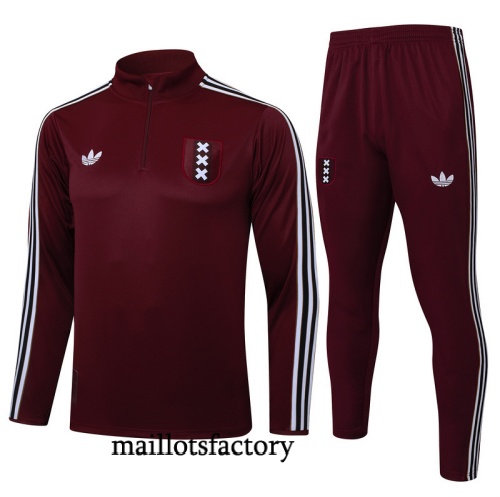 Achat Survetement Enfant Ajax 2025/26 Rouge/Blanc