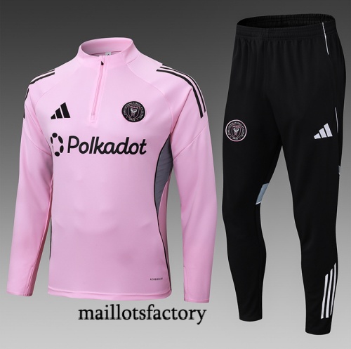 Soldes Survetement Enfant Inter Miami 2025/26 Rose/Noir