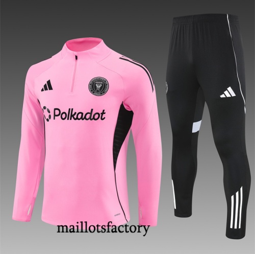 Grossiste Survetement Enfant Inter Miami 2025/26 Rose/Noir/Blanc