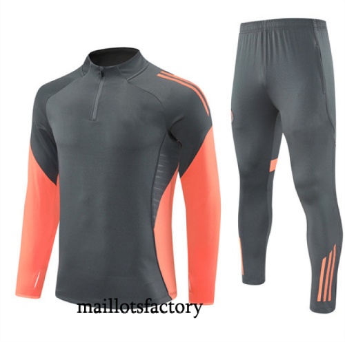 Achetez Survetement Enfant Bayern Munich 2025/26 Gris foncé/Orange