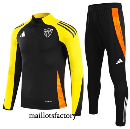Soldes Survetement Enfant Atletico Mineiro 2025/26 Noir/Jaune/Orange