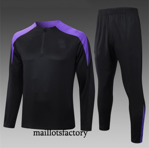 Vente Survetement Enfant Barcelone 2025/26 Noir/Violet