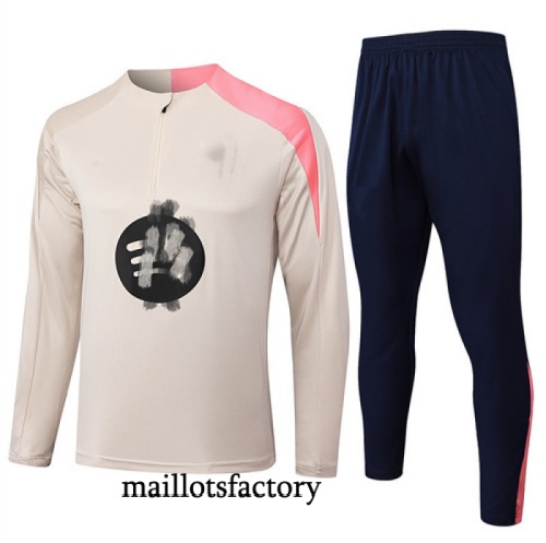 Grossiste Survetement Enfant Barcelone 2025/26 Jaune/Bleu/Rose