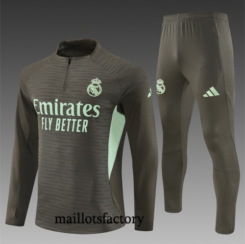 Achat Survetement Enfant Real Madrid 2025/26 kaki/Vert