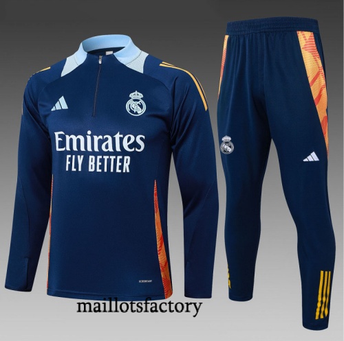Grossiste Survetement Enfant Real Madrid 2025/26 Bleu Clair