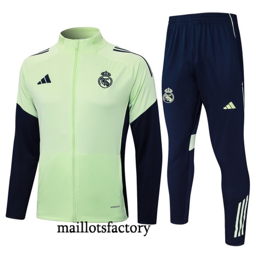 Achetez Veste Survetement Enfant Real Madrid 2025/26 Vert/Bleu Marine