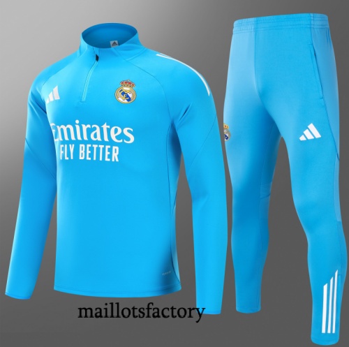 Achat Survetement Enfant Real Madrid 2025/26 Bleu/Blanc
