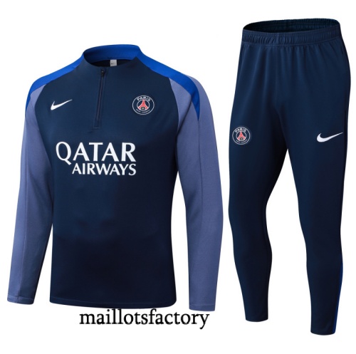 Achetez Survetement Enfant PSG 2025/26 Bleu Marine/Gris