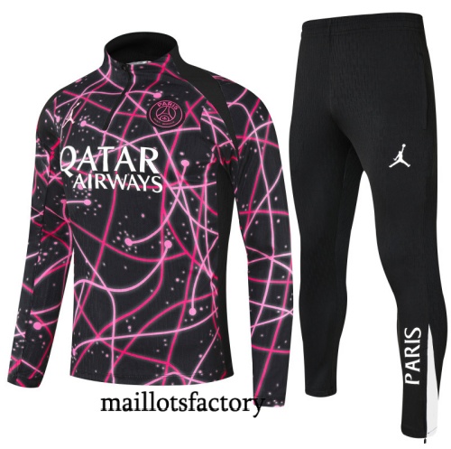 Grossiste Survetement Enfant PSG 2025/26 Rose/Noir/Blanc