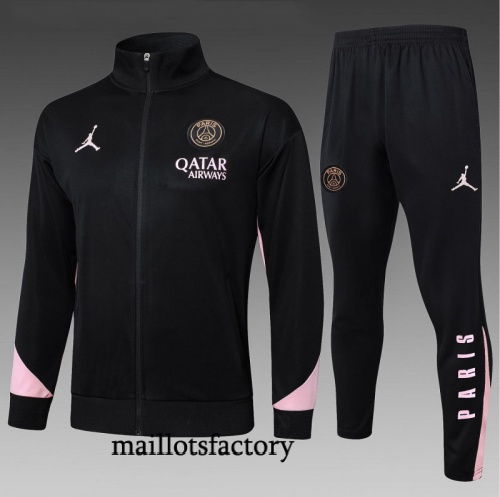 Achat Veste Survetement Enfant PSG 2025/26 Noir/Rose