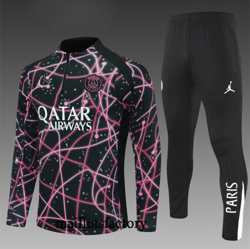 Achetez Survetement Enfant PSG 2025/26 Noir/Rose