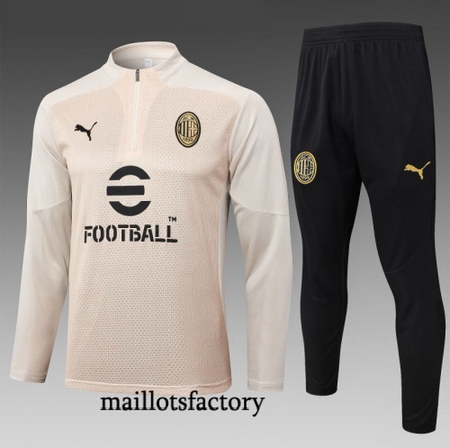 Grossiste Survetement Enfant PSG 2025/26 abricot/Noir