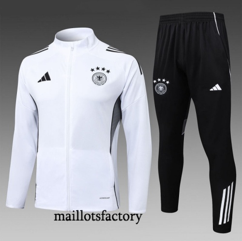 Achetez Veste Survetement Enfant Allemagne 2025/26 Blanc/Noir