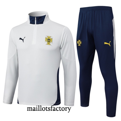 Soldes Survetement Enfant Portugal 2025/26 Blanc/Bleu