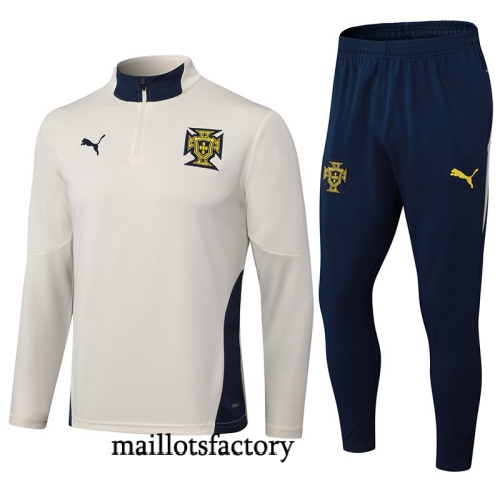 Soldes Survetement Enfant Portugal 2025/26 Jaune/Bleu