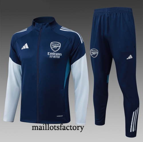 Site Veste Survetement Enfant Arsenal 2025/26 Bleu Marine/Gris