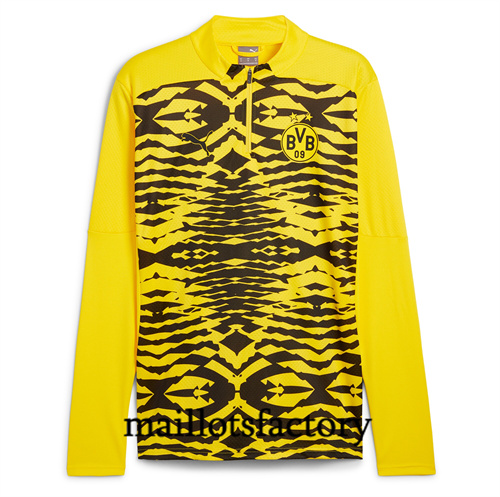 Maillot du Borussia Dortmund 2025/26 pre-match Manche Longue Jaune