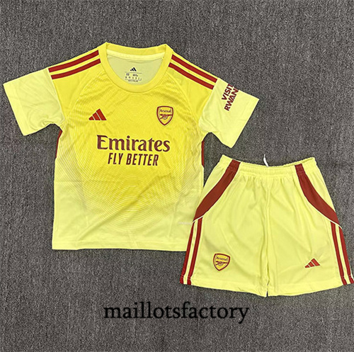 Maillot du Arsenal Enfant 2025/26 Gardien de but Jaune