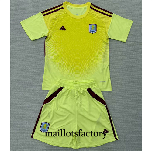 Maillot du Aston Villa Enfant 2025/26 Gardien de but Jaune